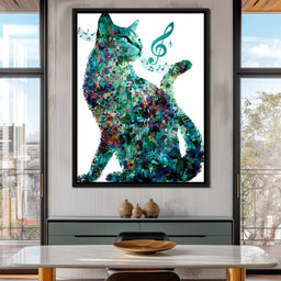 Melody Paws Neon Cat Muse - NicheCanvas