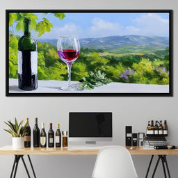 Sunlit Vineyard Elegance - NicheCanvas