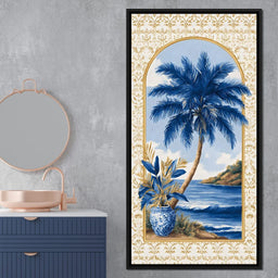 Tropical Oasis Blue Dreaming - NicheCanvas