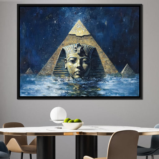 Pharaoh's Timeless Reflection Canvas Print
