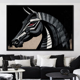 Iron Equine Spirit Descent - NicheCanvas