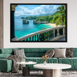 Oceanfront Paradise Escape - NicheCanvas