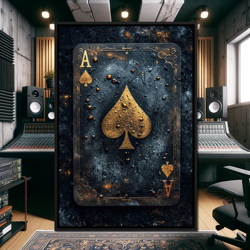 Golden Ace of Cosmic Dust Canvas Print