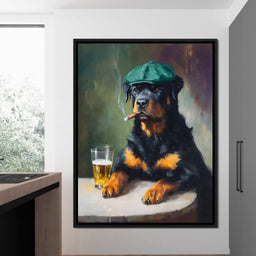Rottweiler Irish Pub Night - NicheCanvas