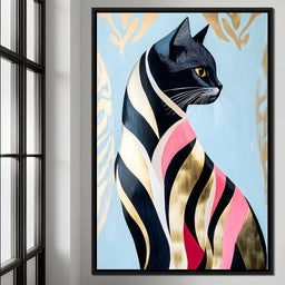 Feline Elegance Tapestry - NicheCanvas