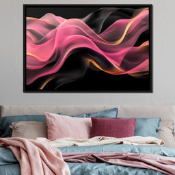 Silken Waves of Radiant Light - NicheCanvas