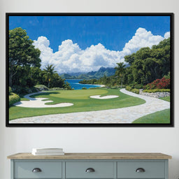 Tranquil Shoreline Golf Retreat - NicheCanvas