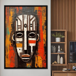 Tribal Mask 13 - Sakeem Gibbs - NicheCanvas