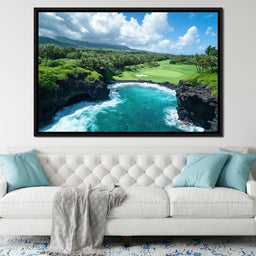 Ocean's Edge Golfer Dream - NicheCanvas