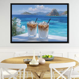 Tropical Iced Coffee Escape - NicheCanvas