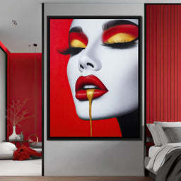 Luxe Lips - TooplesArt - NicheCanvas