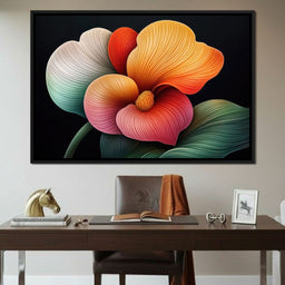 Petals That Dream in Neon - TooplesArt - NicheCanvas