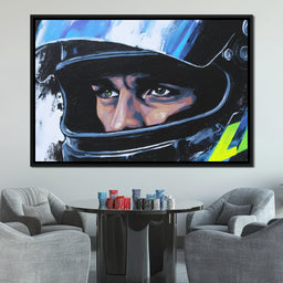 Racing Driver Intense Focus - NicheCanvas