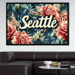 Seattle Floral Symphony - NicheCanvas