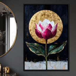 Golden Petal Radiance - NicheCanvas