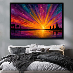 Vibrant Celestial Horizon - NicheCanvas