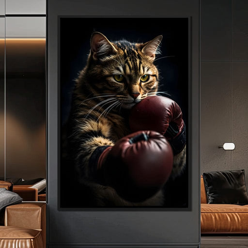 Cat Pugilist Canvas Print