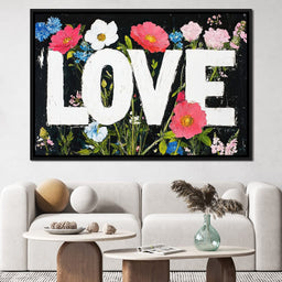 Floral Harmony Embrace - NicheCanvas