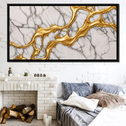 Marble River of Gold - TooplesArt - NicheCanvas