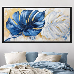 Blue Leaf Serenade Dreams - NicheCanvas