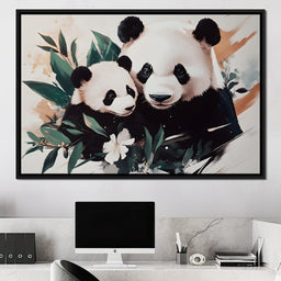 Panda Blissful Embrace - NicheCanvas