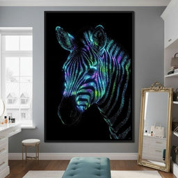Cosmic Zebra - TooplesArt - NicheCanvas