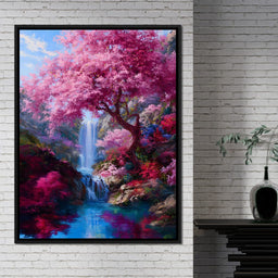 Cherry Cascade Dream Valley - NicheCanvas