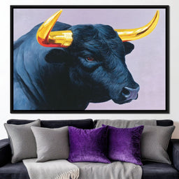 Golden Horns of Strength - NicheCanvas