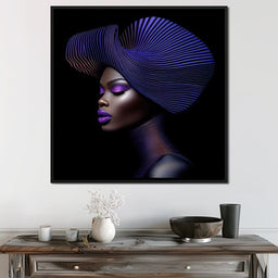 Grace in Violet and Blue - TooplesArt - NicheCanvas