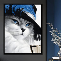 Glamour Feline Elegance - NicheCanvas