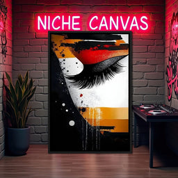 Luminous Strokes of Passion - NicheCanvas