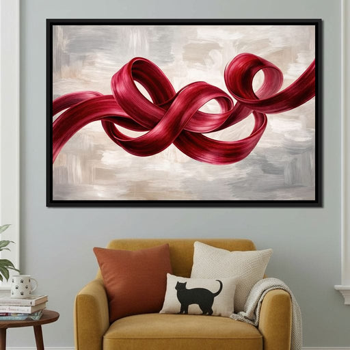 Ribbon of Eternity - TooplesArt Canvas Print