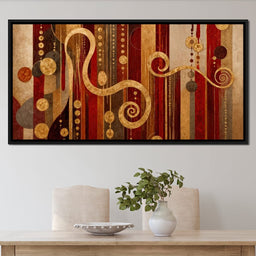 Glimpse of Red and Gold - TooplesArt - NicheCanvas