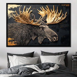 Golden Majesty Among Leaves - NicheCanvas