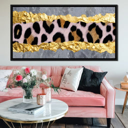 Golden Leopard Marble Rift - NicheCanvas