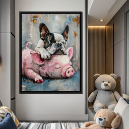 Frenchie Piglet Dreamy Den - NicheCanvas