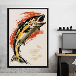 Leaping Through The Vivid Current - NicheCanvas