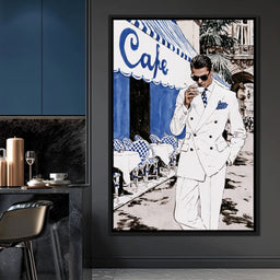 Espresso Break on the Boulevard - NicheCanvas