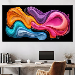 Cheerful Oil Rivers of Infinity - TooplesArt - NicheCanvas