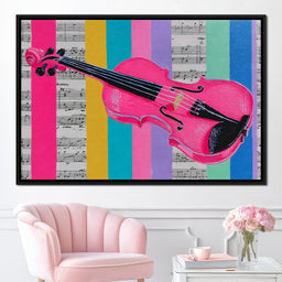 Vibrant Melodies Violon Unleashed - NicheCanvas