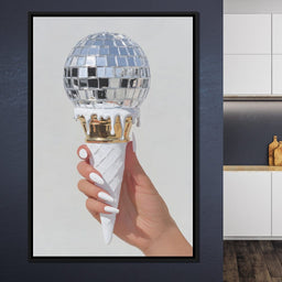 Melting Disco Cone Pop Painting - NicheCanvas