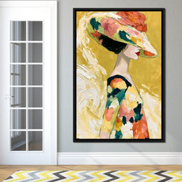 Golden Garden Gala Silhouette - NicheCanvas