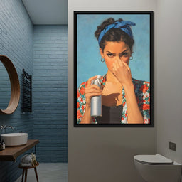 Bathroom Spray Portrait - NicheCanvas