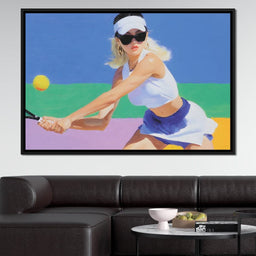 Sunlit Rally Court Elegance - NicheCanvas