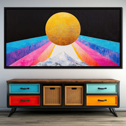 Golden Horizon Radiance - NicheCanvas