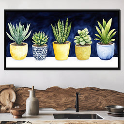 Succulent Symphony in Pots - NicheCanvas