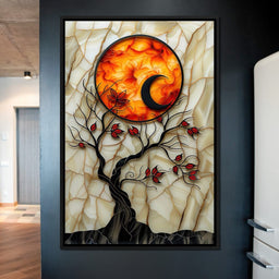 Solar Flare Through Leaves - NicheCanvas