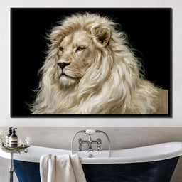 Noble Lion Mane of the Silent Plains - NicheCanvas