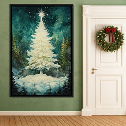 Enchanted Christmas Tree Radiance - NicheCanvas