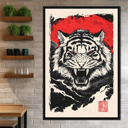 Roaring Tiger Wild Spirit - NicheCanvas